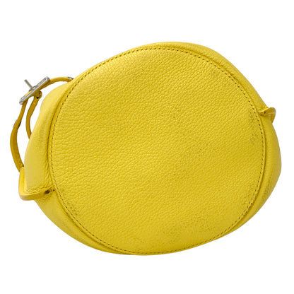 CELINE セリーヌ ビッグバッグバケット ナノ 2wayバッグ イエロー レザー レディース 【中古】