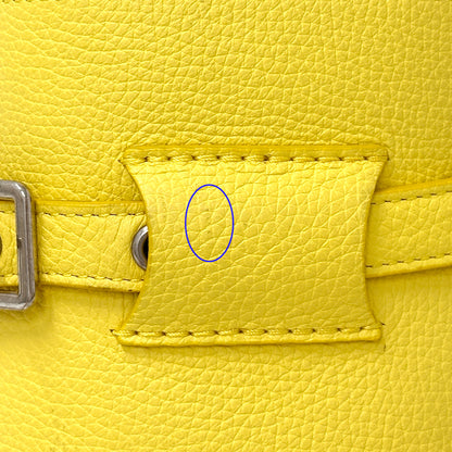 CELINE セリーヌ ビッグバッグバケット ナノ 2wayバッグ イエロー レザー レディース 【中古】