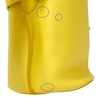 CELINE セリーヌ ビッグバッグバケット ナノ 2wayバッグ イエロー レザー レディース 【中古】