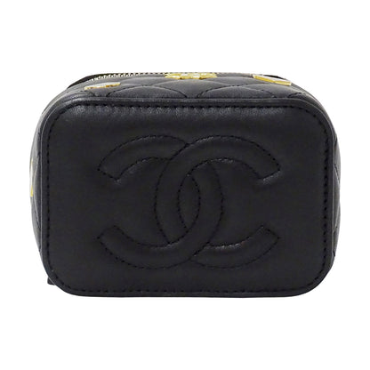 CHANEL シャネル ショルダーバッグ マトラッセ ブラック ゴールド金具 ラムスキン レディース 【中古】