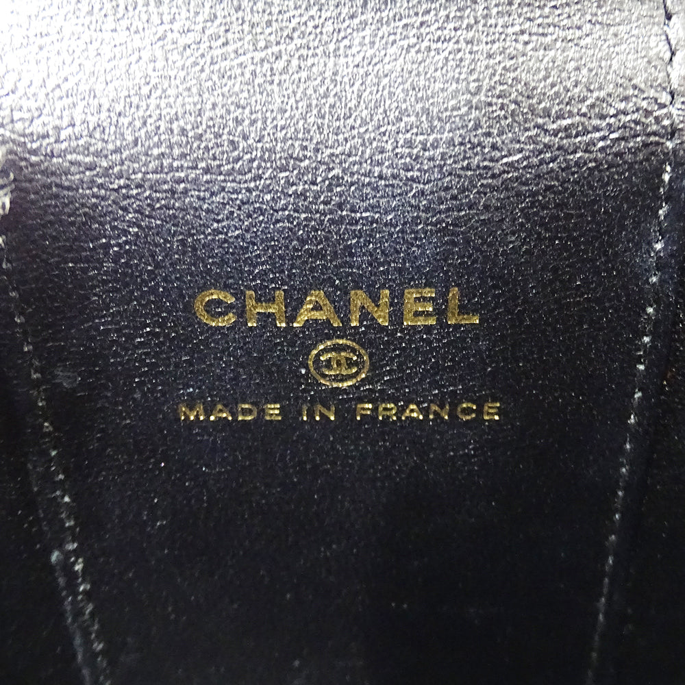 CHANEL シャネル ショルダーバッグ マトラッセ ブラック ゴールド金具 ラムスキン レディース 【中古】