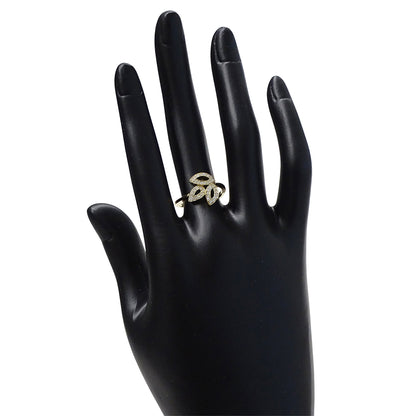 HARRY WINSTON ハリー・ウィンストン リリークラスター ミニ リング 指輪 750YG イエローゴールド ダイヤモンド 約11.5号 レディース 磨き済み 【中古】