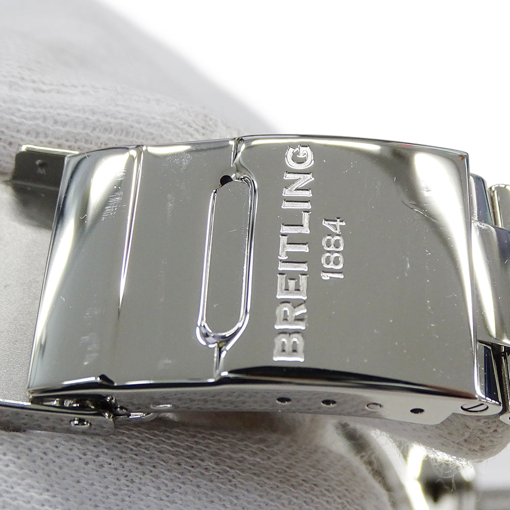 BREITLING ブライトリング アベンジャーII A13381 メンズ 腕時計 クロノグラフ デイト 自動巻き AT ステンレス SS ブラック 磨き済み 【中古】