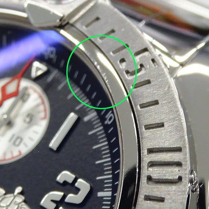 BREITLING ブライトリング アベンジャーII A13381 メンズ 腕時計 クロノグラフ デイト 自動巻き AT ステンレス SS ブラック 磨き済み 【中古】