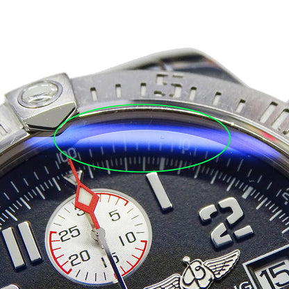 BREITLING ブライトリング アベンジャーII A13381 メンズ 腕時計 クロノグラフ デイト 自動巻き AT ステンレス SS ブラック 磨き済み 【中古】