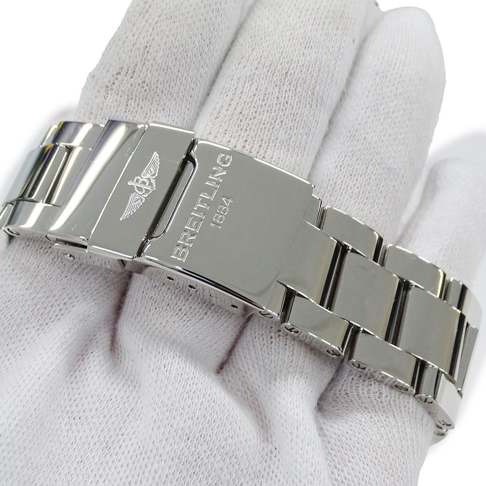 BREITLING ブライトリング アベンジャーII A13381 メンズ 腕時計 クロノグラフ デイト 自動巻き AT ステンレス SS ブラック 磨き済み 【中古】