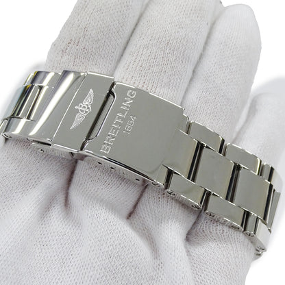 BREITLING ブライトリング アベンジャーII A13381 メンズ 腕時計 クロノグラフ デイト 自動巻き AT ステンレス SS ブラック 磨き済み 【中古】