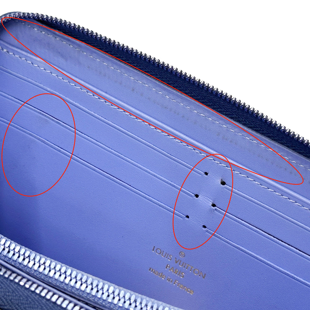 LOUIS VUITTON ルイ・ヴィトン ジッピー ウォレット 長財布 セルティ ブルー M64631 レディース 【中古】