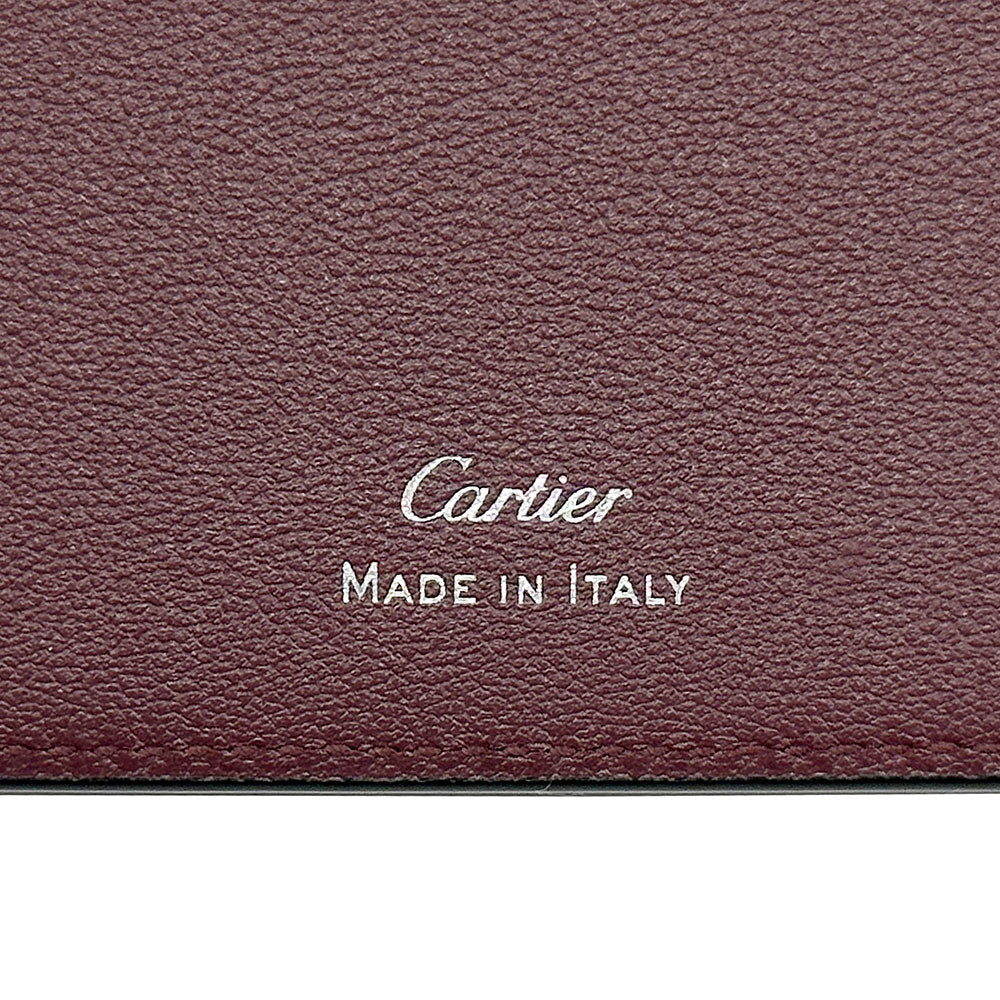 Cartier カルティエ 長財布 マスト ブラック レザー メンズ 【中古】