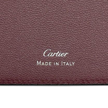 Cartier カルティエ 長財布 マスト ブラック レザー メンズ 【中古】