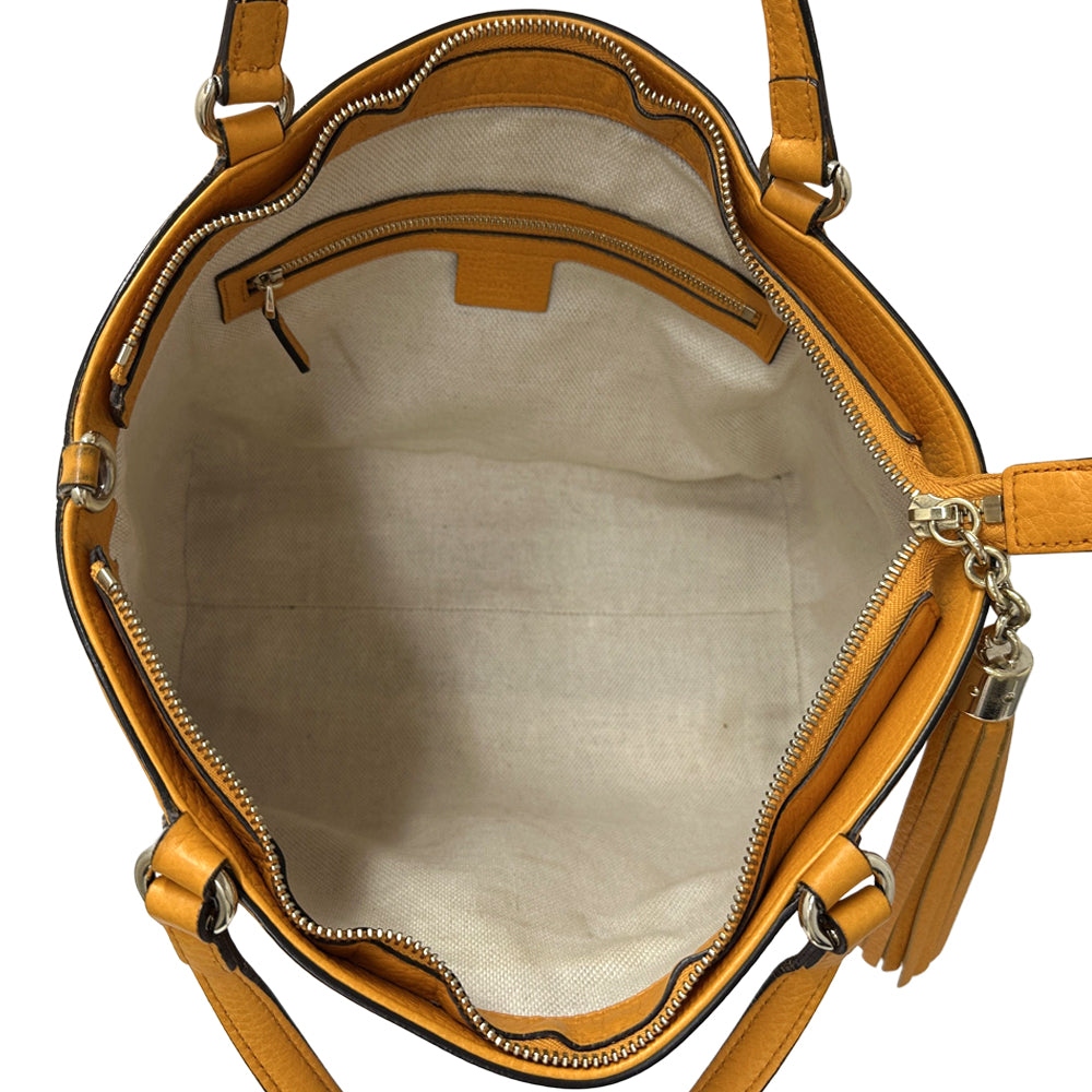 GUCCI グッチ 2wayバッグ トートバッグ ソーホー オレンジ 369176 レザー レディース 【中古】