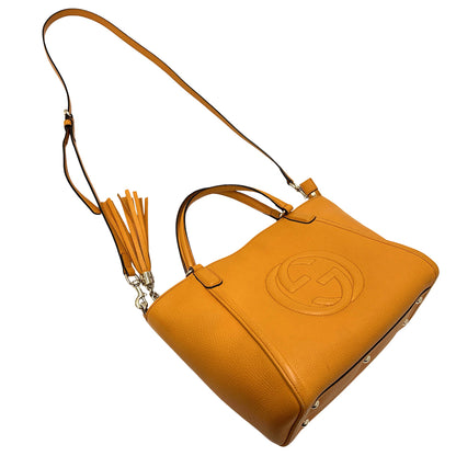 GUCCI グッチ 2wayバッグ トートバッグ ソーホー オレンジ 369176 レザー レディース 【中古】