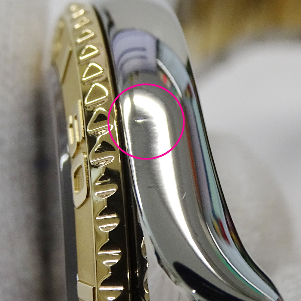 ROLEX ロレックス ヨットマスター 16623 D番 メンズ 腕時計 デイト 自動巻き AT ステンレス SS ゴールド YG コンビ ブルー 磨き済み 【中古】