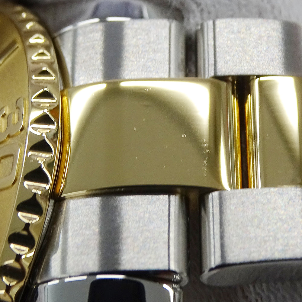 ROLEX ロレックス ヨットマスター 16623 D番 メンズ 腕時計 デイト 自動巻き AT ステンレス SS ゴールド YG コンビ ブルー 磨き済み 【中古】
