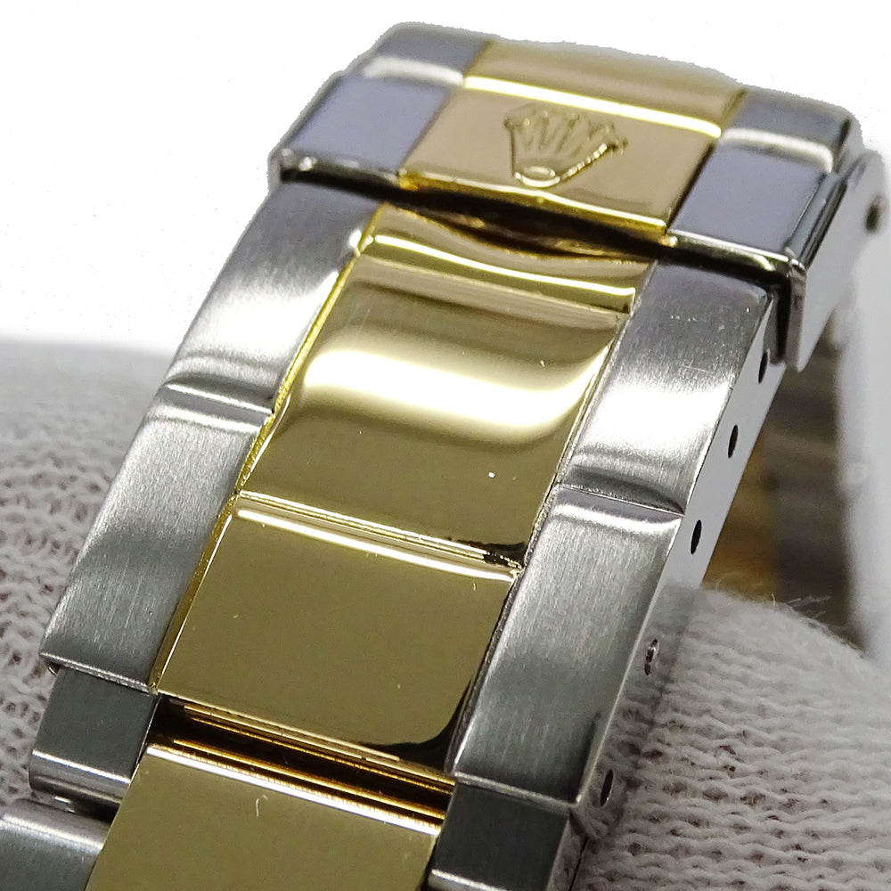 ROLEX ロレックス ヨットマスター 16623 D番 メンズ 腕時計 デイト 自動巻き AT ステンレス SS ゴールド YG コンビ ブルー 磨き済み 【中古】