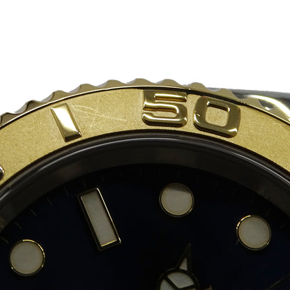 ROLEX ロレックス ヨットマスター 16623 D番 メンズ 腕時計 デイト 自動巻き AT ステンレス SS ゴールド YG コンビ ブルー 磨き済み 【中古】