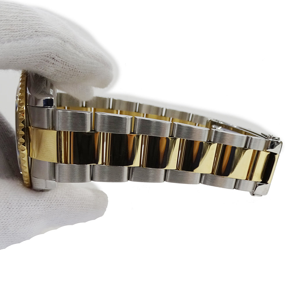 ROLEX ロレックス ヨットマスター 16623 D番 メンズ 腕時計 デイト 自動巻き AT ステンレス SS ゴールド YG コンビ ブルー 磨き済み 【中古】
