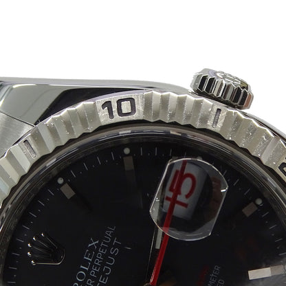 ROLEX ロレックス デイトジャスト ターノグラフ 116264 F番 メンズ 腕時計 自動巻き AT ステンレス SS ホワイトゴールド WG ブラック 磨き済み 【中古】