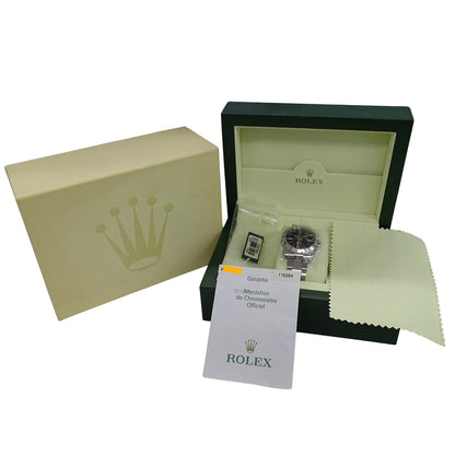 ROLEX ロレックス デイトジャスト ターノグラフ 116264 F番 メンズ 腕時計 自動巻き AT ステンレス SS ホワイトゴールド WG ブラック 磨き済み 【中古】