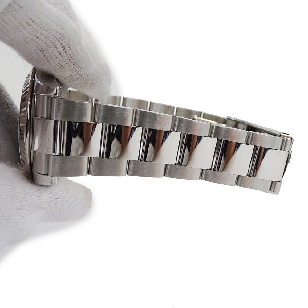 ROLEX ロレックス デイトジャスト ターノグラフ 116264 F番 メンズ 腕時計 自動巻き AT ステンレス SS ホワイトゴールド WG ブラック 磨き済み 【中古】
