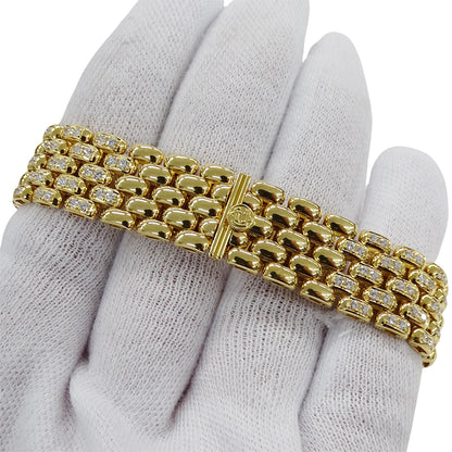 Van Cleef & Arpels ヴァンクリーフ＆アーペル クラシックスクエア レディース 腕時計 ダイヤモンド クオーツ 750YG 金無垢 磨き済み【中古】