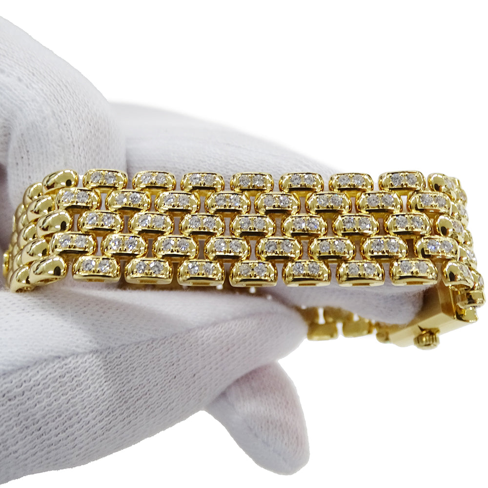 Van Cleef & Arpels ヴァンクリーフ＆アーペル クラシックスクエア レディース 腕時計 ダイヤモンド クオーツ 750YG 金無垢 磨き済み【中古】