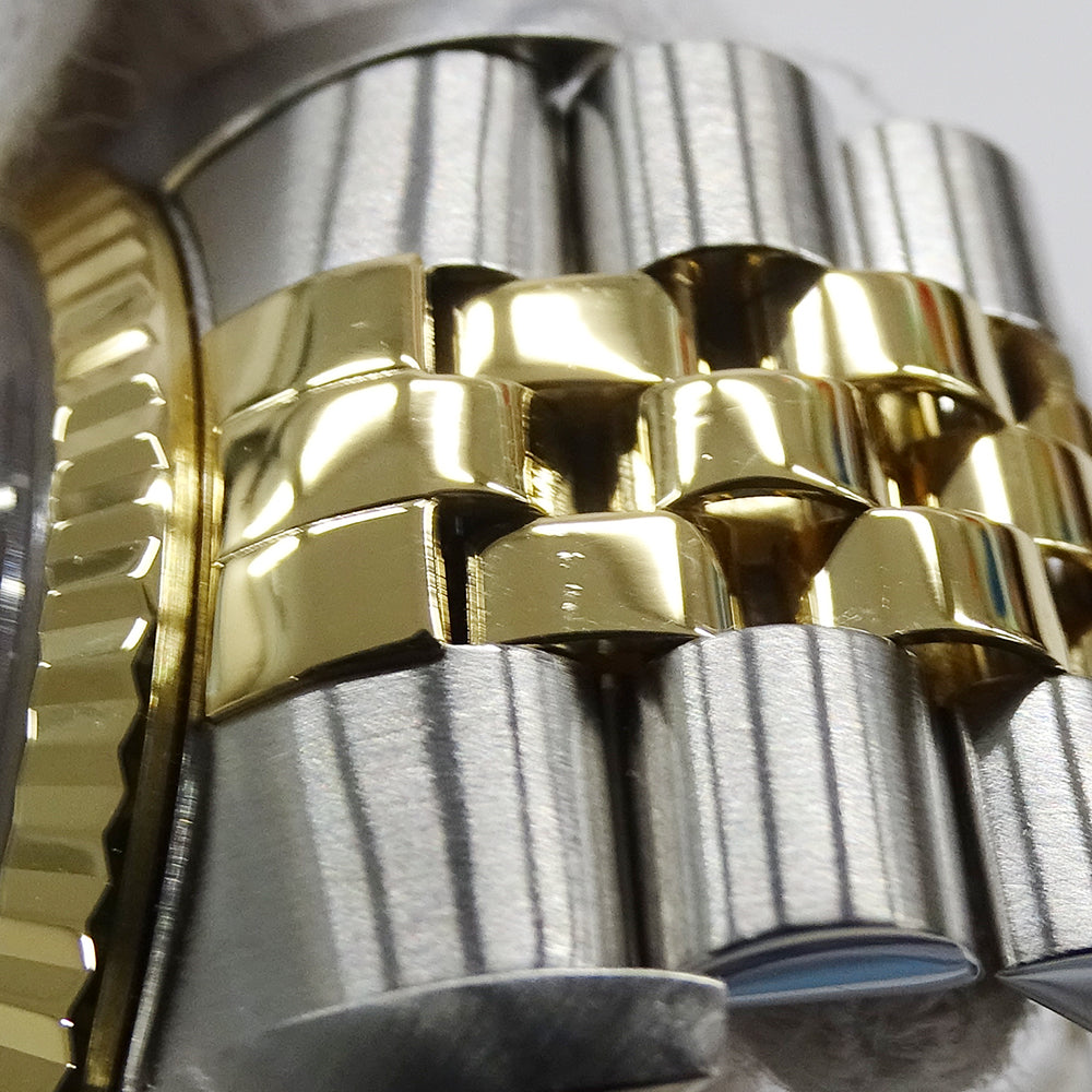 ROLEX ロレックス デイトジャスト 16233G W番 メンズ 腕時計 自動巻き AT ステンレス SS ゴールド YG コンビ 10Pダイヤモンド ブルーグラデーション 磨き済み 【中古】