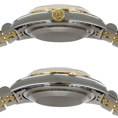 ROLEX ロレックス デイトジャスト 16233G W番 メンズ 腕時計 自動巻き AT ステンレス SS ゴールド YG コンビ 10Pダイヤモンド ブルーグラデーション 磨き済み 【中古】