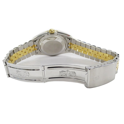 ROLEX ロレックス デイトジャスト 16233G W番 メンズ 腕時計 自動巻き AT ステンレス SS ゴールド YG コンビ 10Pダイヤモンド ブルーグラデーション 磨き済み 【中古】