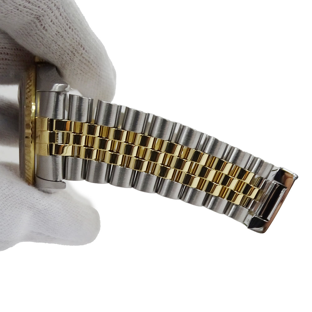 ROLEX ロレックス デイトジャスト 16233G W番 メンズ 腕時計 自動巻き AT ステンレス SS ゴールド YG コンビ 10Pダイヤモンド ブルーグラデーション 磨き済み 【中古】