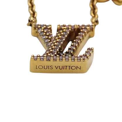 LOUIS VUITTON ルイ・ヴィトン LV アイコニック ネックレス メタル ゴールド レディース M00596 【中古】