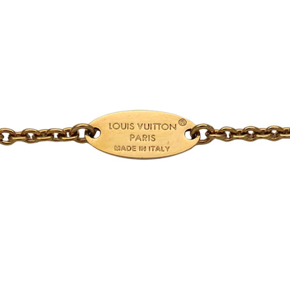 LOUIS VUITTON ルイ・ヴィトン LV アイコニック ネックレス メタル ゴールド レディース M00596 【中古】