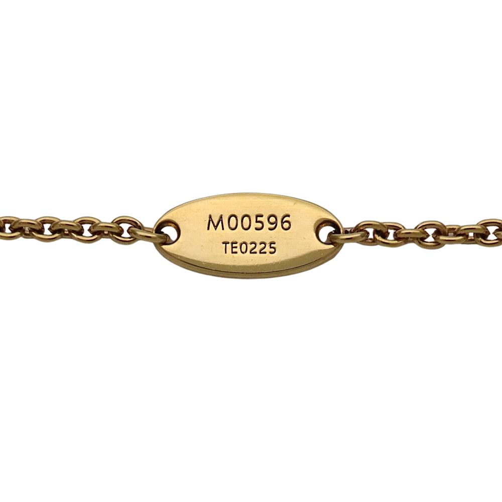 LOUIS VUITTON ルイ・ヴィトン LV アイコニック ネックレス メタル ゴールド レディース M00596 【中古】