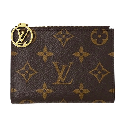 LOUIS VUITTON ルイ・ヴィトン ポルトフォイユ リサ 二つ折り財布 モノグラム ブルーオランプ M83605 モノグラムキャンバス レディース 【中古】