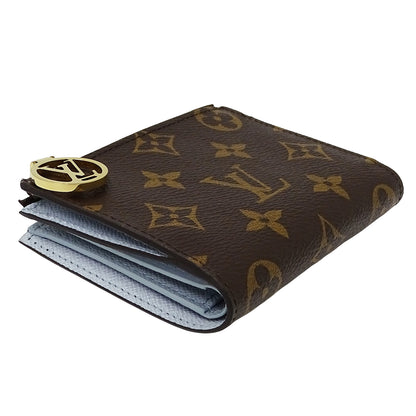 LOUIS VUITTON ルイ・ヴィトン ポルトフォイユ リサ 二つ折り財布 モノグラム ブルーオランプ M83605 モノグラムキャンバス レディース 【中古】