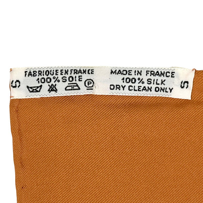 HERMES エルメス カレ90 CERES 女神セレス スカーフ オレンジ マルチカラー シルク レディース 【中古】