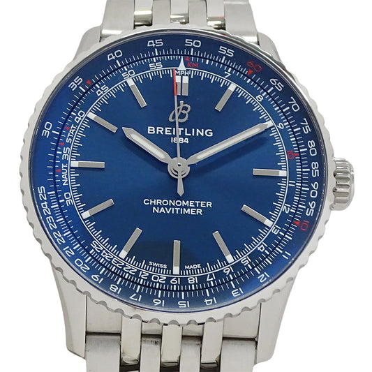 BREITLING ブライトリング ナビタイマー A17329 メンズ 腕時計 オートマチック41 クロノメーター 自動巻き AT ステンレス SS 磨き済み 【中古】