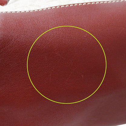BALLY バリー リュック アイボリー ボルドー キャンバス レディース 【中古】