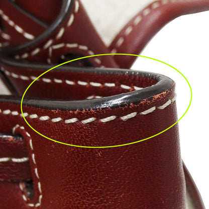 BALLY バリー リュック アイボリー ボルドー キャンバス レディース 【中古】