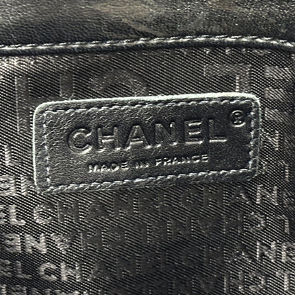 CHANEL シャネル ショルダーバッグ 2.55 マトラッセ ブラック シルバー金具 ラムスキン レディース 【中古】