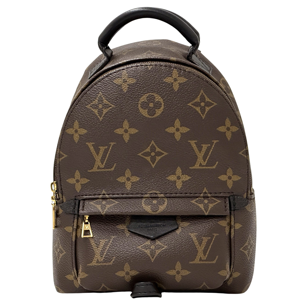 LOUIS VUITTON ルイ・ヴィトン パームスプリングス・バックパックMINI リュック モノグラム ブラウン ブラック M44873 モノグラムキャンバス レディース 【中古】