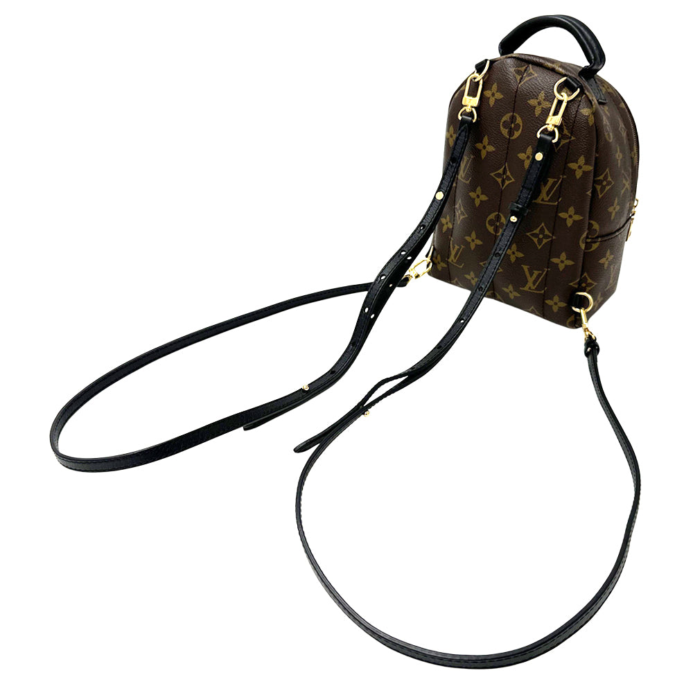 LOUIS VUITTON ルイ・ヴィトン パームスプリングス・バックパックMINI リュック モノグラム ブラウン ブラック M44873 モノグラムキャンバス レディース 【中古】
