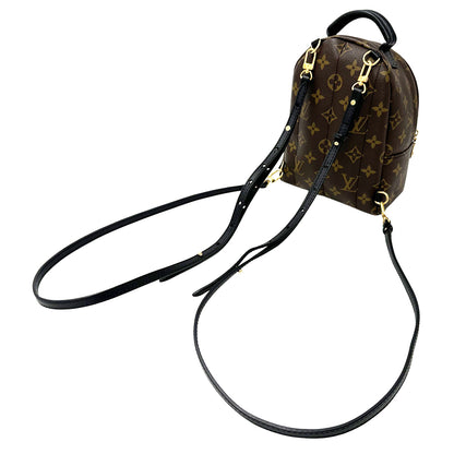 LOUIS VUITTON ルイ・ヴィトン パームスプリングス・バックパックMINI リュック モノグラム ブラウン ブラック M44873 モノグラムキャンバス レディース 【中古】