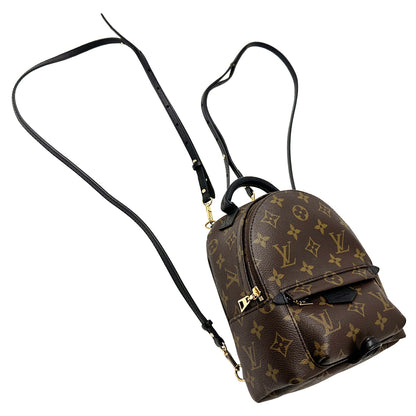 LOUIS VUITTON ルイ・ヴィトン パームスプリングス・バックパックMINI リュック モノグラム ブラウン ブラック M44873 モノグラムキャンバス レディース 【中古】