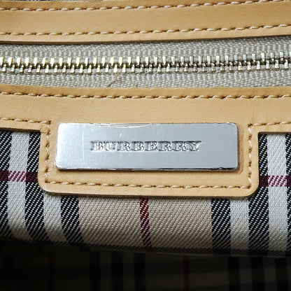 BURBERRY バーバリー ハンドバッグ ブラック ベージュ キャンバス レディース 【中古】