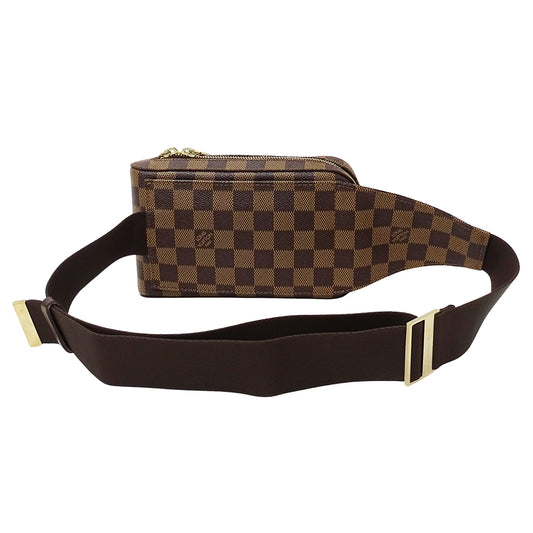 LOUIS VUITTON ルイ・ヴィトン ジェロニモス ボディ・ウエストバッグ ダミエ ダミエエベヌ N51994 ダミエキャンバス メンズ 【中古】
