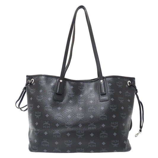エム・シー・エム MCM トートバッグ ヴィセトス ブラック マルチカラー コーティングキャンバス レディース メンズ 【中古】