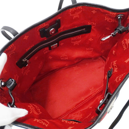 エム・シー・エム MCM トートバッグ ヴィセトス ブラック マルチカラー コーティングキャンバス レディース メンズ 【中古】