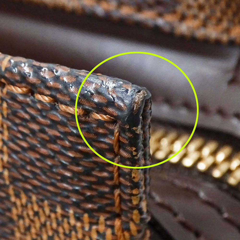 LOUIS VUITTON ルイ・ヴィトン チェルシー トートバッグ ダミエ ブラウン N51119 ダミエキャンバス レディース 【中古】