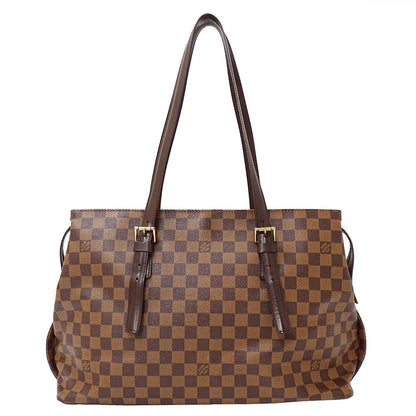LOUIS VUITTON ルイ・ヴィトン チェルシー トートバッグ ダミエ ブラウン N51119 ダミエキャンバス レディース 【中古】